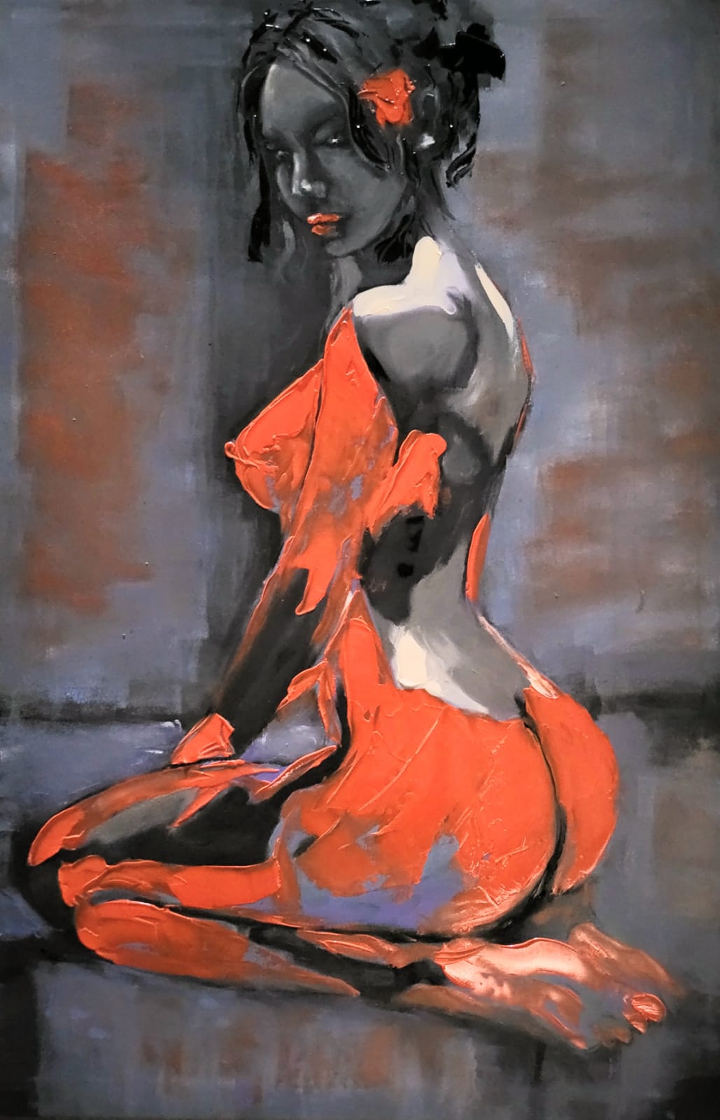 ArteDiAlina.com painting: How long you would wait for me ?